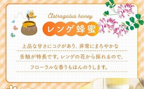 054-17 国産レンゲ蜂蜜600g