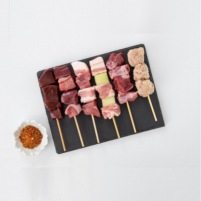 鹿児島県産黒豚串～焼とん～6本×5P(特製スパイス塩付き)【配送不可地域：離島】