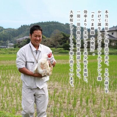 「さつま極鶏大摩桜」鶏刺し4パックセット【配送不可地域：離島】