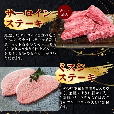 A5等級鹿児島県産黒毛和牛ステーキセット【配送不可地域：離島】