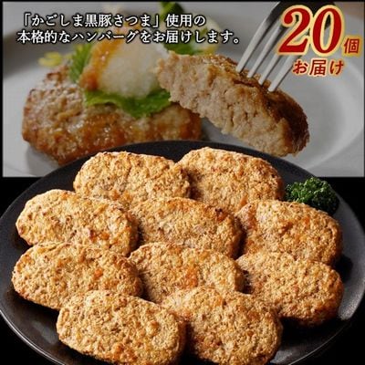 かごしま黒豚ハンバーグおろしソース20個【配送不可地域：離島】