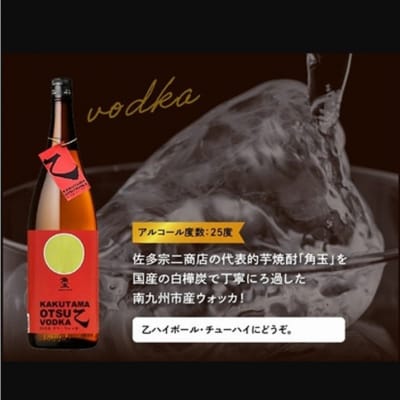 角玉乙ウォッカ1.8L×2本