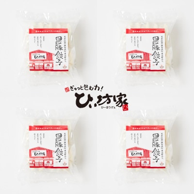 【発送月固定定期便】ひぃ坊家の餃子定期便　黒豚餃子詰め合わせ80個全3回【配送不可地域：離島】