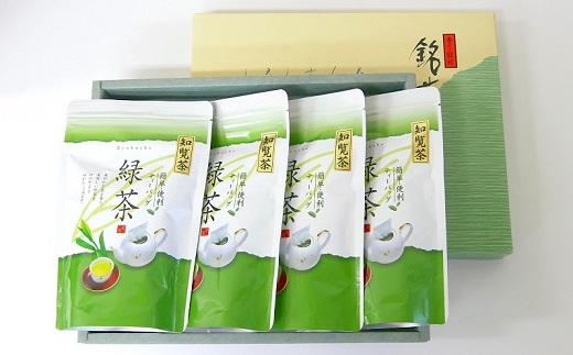 002-17-2 【お歳暮に】お茶で健康一番!知覧厳選緑茶ティーバッグ4本セット