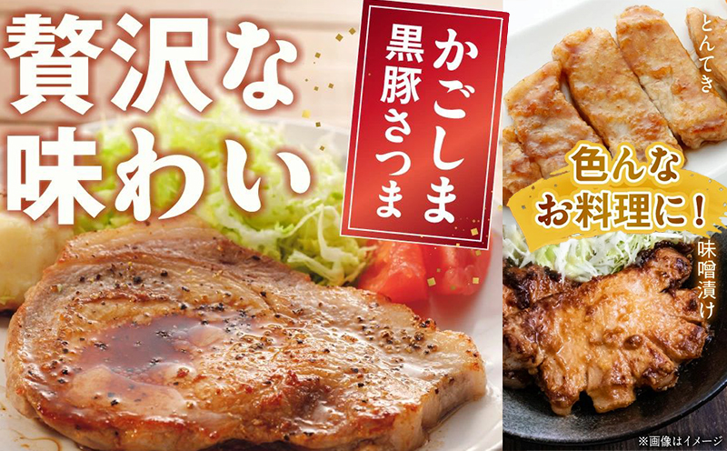 080-17 南九州市産かごしま黒豚さつま厚切りポークステーキ6枚