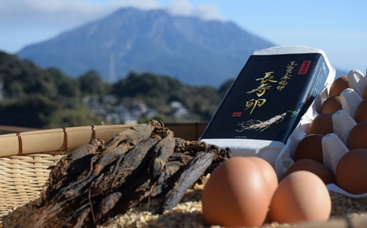 103-01 松原養鶏場の黒高麗人参鶏卵　長寿卵