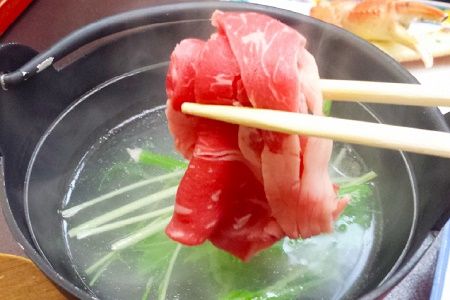 084-03 鹿児島県産黒牛黒豚しゃぶしゃぶセット900g