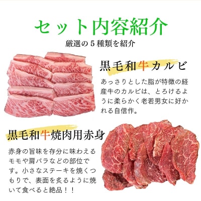 鹿児島県産 黒牛黒豚BBQセット650g【配送不可地域：離島】