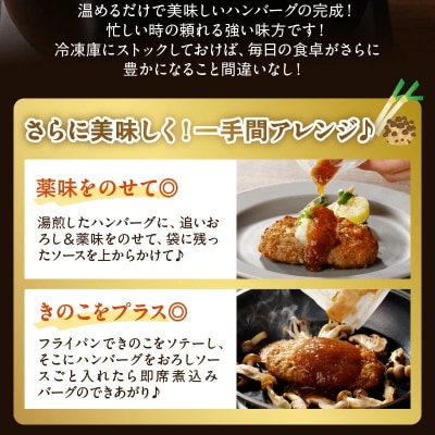 かごしま黒豚ハンバーグおろしソース10個【配送不可地域：離島】