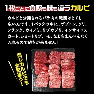 鹿児島県産黒毛和牛焼肉カルビ 400g【配送不可地域：離島】