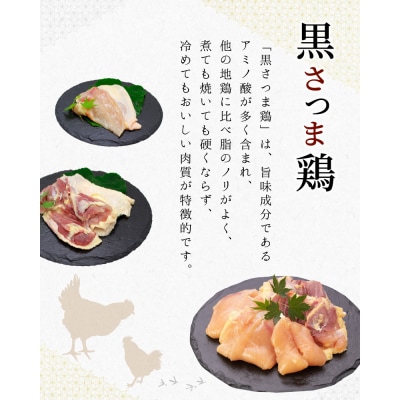 鹿児島ブランド地鶏!黒さつま鶏バラエティセット【配送不可地域：離島】