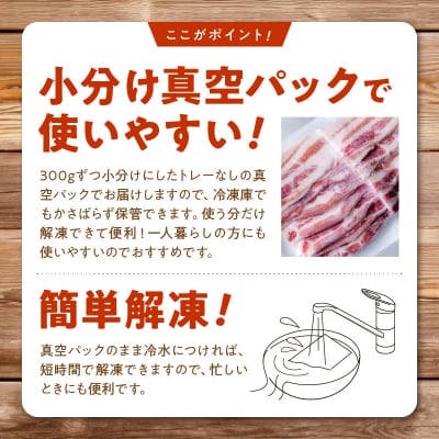 「かごしま黒豚さつま」スライス3種900gセット【配送不可地域：離島】