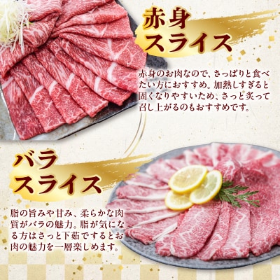 A5等級スライス5種食べ比べ2kgセット【配送不可地域：離島】