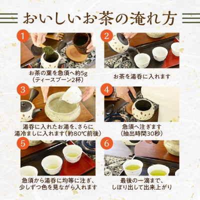 心潤す光印の後岳知覧茶6本とティーバッグの詰合せ