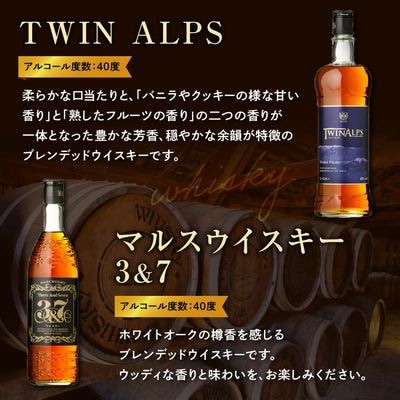 角玉ウォッカ・マルスウィスキー TWINALPS・3＆7