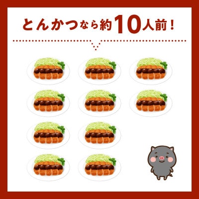 鹿児島黒豚肩ロースブロック まるごと塊のまま1.1~1.3kg 008-75【配送不可地域：離島】