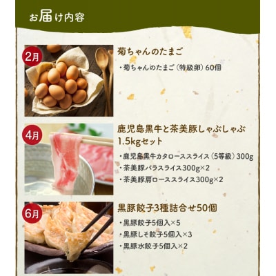 【発送月固定定期便】南九州まんぞく定期便ハーフ全6回【配送不可地域：離島】