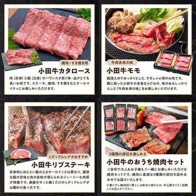 【毎月定期便】「小田牛」定期便～肉三昧～全5回【配送不可地域：離島】