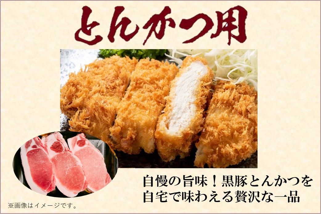 027-79 鹿児島県産黒豚切落し・とんかつ+生ハム100g