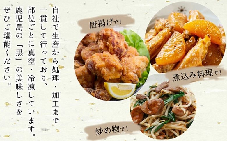 028-24 鹿児島ブランド地鶏!黒さつま鶏バラエティセット