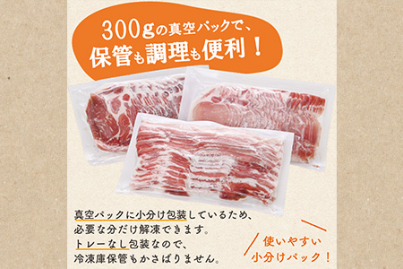 052-01 「かごしま黒豚さつま」しゃぶしゃぶ用3種900gセット