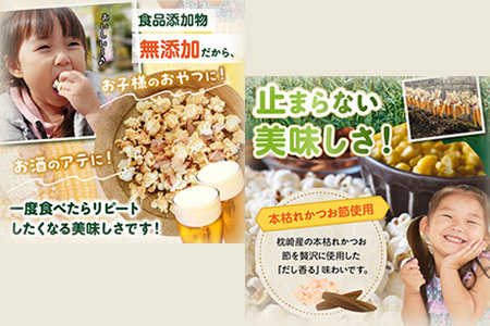057-05 手づくりポップコーン かつおコーン6袋セット