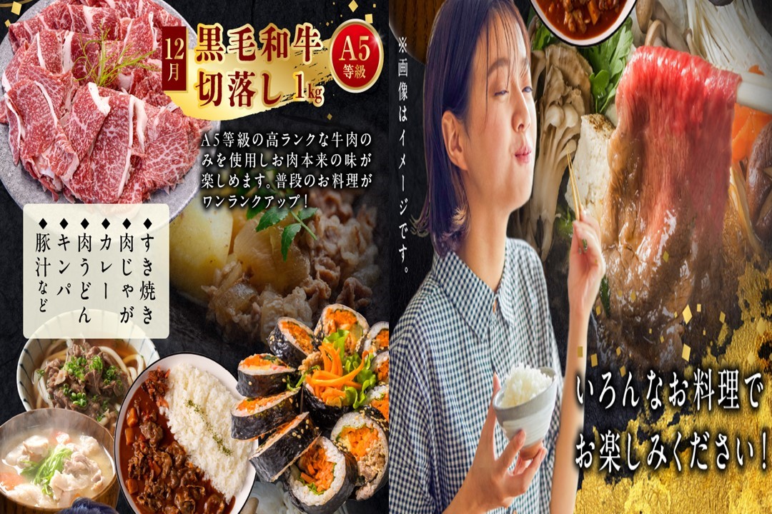 【全4回】使い勝手抜群!牛＆豚切落し定期便 076-62