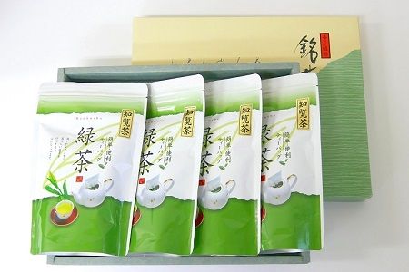 002-17 お茶で健康一番!知覧厳選緑茶ティーバッグ4本セット