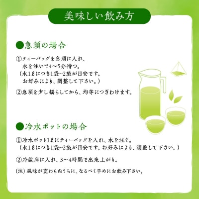 知覧茶 水出し煎茶 ティーバッグ