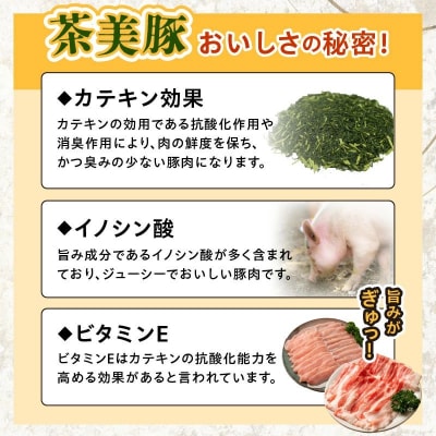 かごしま茶美豚しゃぶしゃぶ食べ比べセット【配送不可地域：離島】