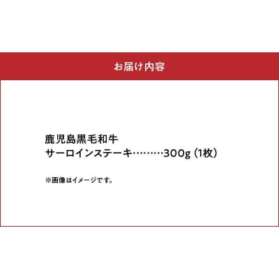 鹿児島黒毛和牛サーロインステーキ300g【配送不可地域：離島】