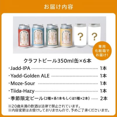 クラフトビール6本セット【配送不可地域：離島】