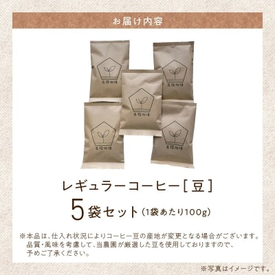 五稜珈琲100g×5ヶ国セット