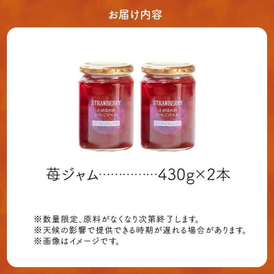 キュートな苺ジャム430g×2本