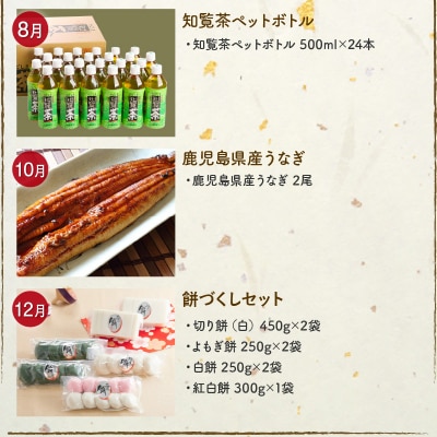 【発送月固定定期便】南九州まんぞく定期便ハーフ全6回【配送不可地域：離島】