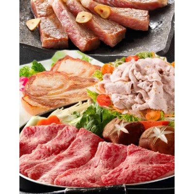 【毎月定期便】かごしま黒豚さつまと鹿児島県産黒毛和牛 計3.52kg(南九州市)全3回【配送不可地域：離島】