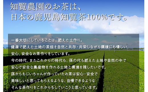 012-21 知覧有機緑茶「明花」5本入