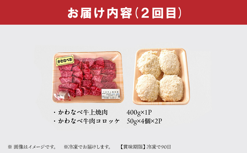 【全3回】かわなべ牛バラエティー定期便 023-25