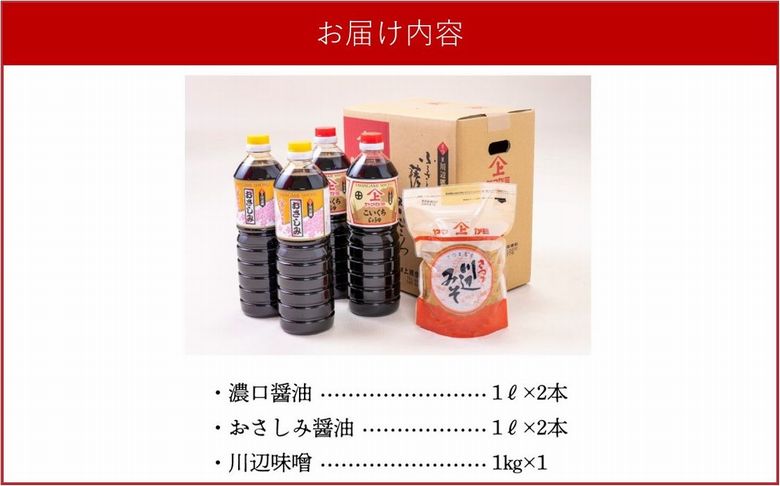 044-07 ヤマガミ醤油 川辺味噌セット