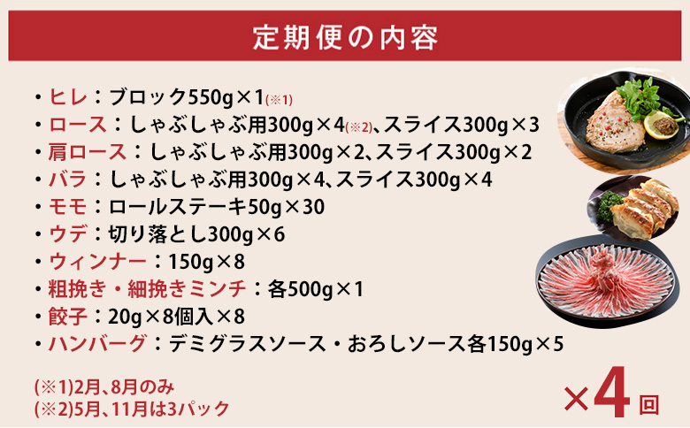 【全4回】どどーんと黒豚１頭 052-36