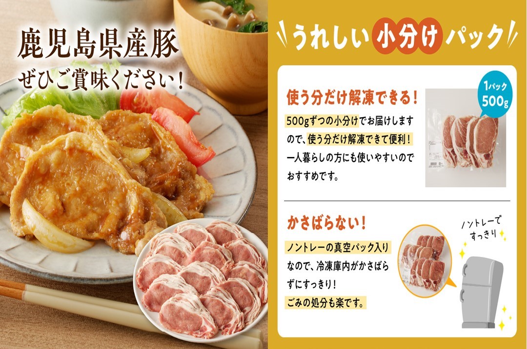 【全6回】鹿児島県産豚ローススライス定期便 126-04