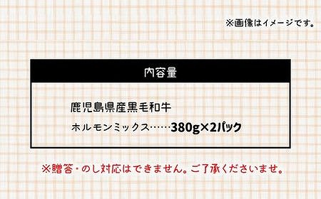 052-16 鹿児島県産黒毛和牛ホルモンミックス2パック