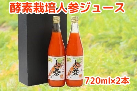 004-04 酵素栽培人参ジュース720ml×2本