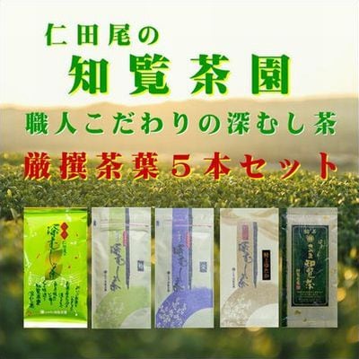 知覧茶園深むし茶 厳撰茶葉5本セット