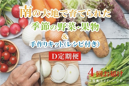 【全4回】南の大地で育てられた旬の野菜・果物定期便 017-15