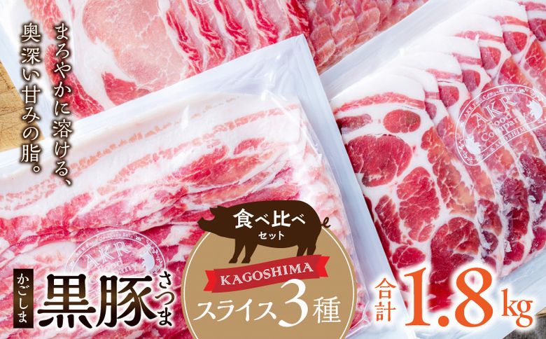 052-40 「かごしま黒豚さつま」スライス3種1.8kgセット