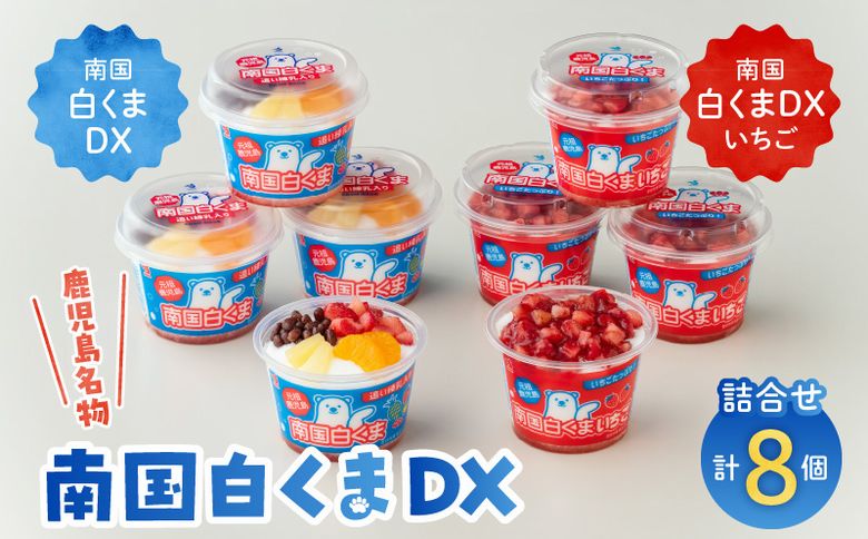 062-8-18 南国白くまDX・南国白くまDXいちご8個詰合せセット