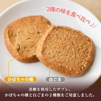 isa201 曽木サブレセットご家庭用10枚セット(かぼちゃの種5枚・白ごま5枚) 洋菓子 クッキー ビスケット おやつ 焼き菓子 黒糖 使用 厚焼き サブレ 贈り物 ご進物 プレゼント 詰合せ 詰め合わせ 【新富大生堂】