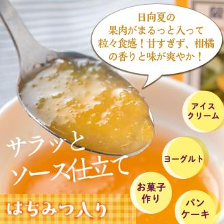 isa388 《数量限定》手作りはちみつ入り日向夏マーマレード(計3個・各140g)ふるさと納税 伊佐市 特産品 日向夏 加工食品 果物 フルーツ 詰め合わせ 果肉 柑橘  低糖 ハンドメイド ジャム ギフト【薩摩美食倶楽部】
