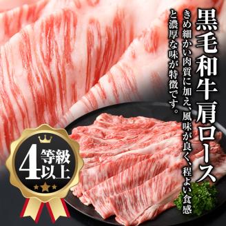 isa484  《訳あり・数量限定》鹿児島県産和牛ロースしゃぶしゃぶセット(400g) 4等級以上 国産 パック カタロース ロース 牛 うし 牛肉 しゃぶしゃぶ 冷凍【サンキョーミート株式会社】